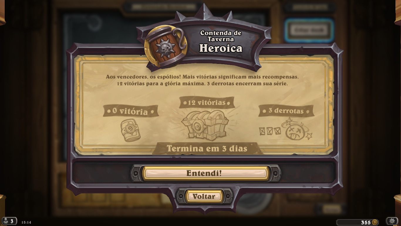 Cristal de Mana  Hearthstone Brasil ~ Contenda da Taverna: Uma Partida de  Xadrez entre Amigos